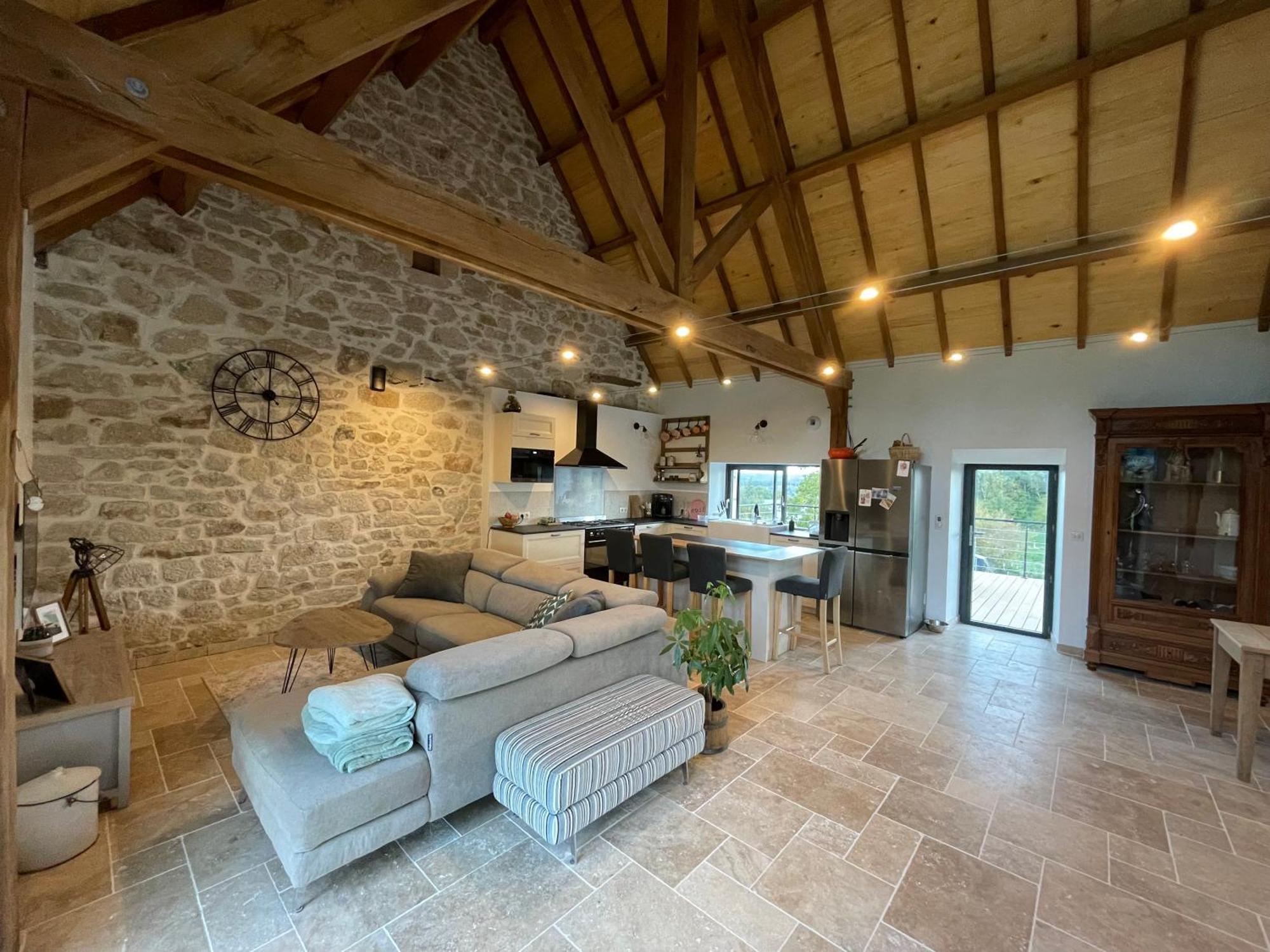 הוילה Hautefage Ancienne Grange Renovee En Xaintrie מראה חיצוני תמונה